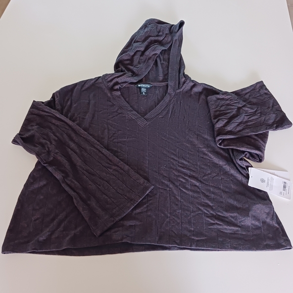 Athleta Tops - Athleta size XL crop hoodie long sleeve tee  NWT
